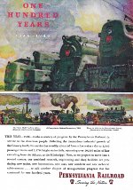 "Trains" Centennial Issue, Back Cover, 1946